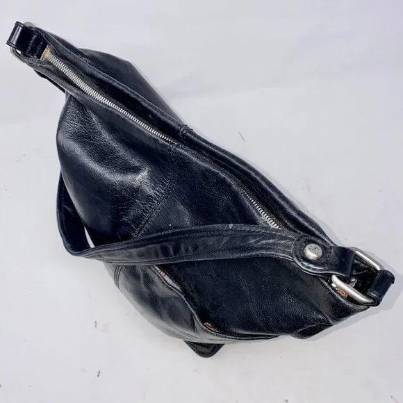 HOBO International Meredith Black Leather Shoulder Hobo Bag - Picture 5 of 7